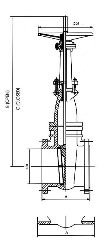 Gate valve Cl150 2