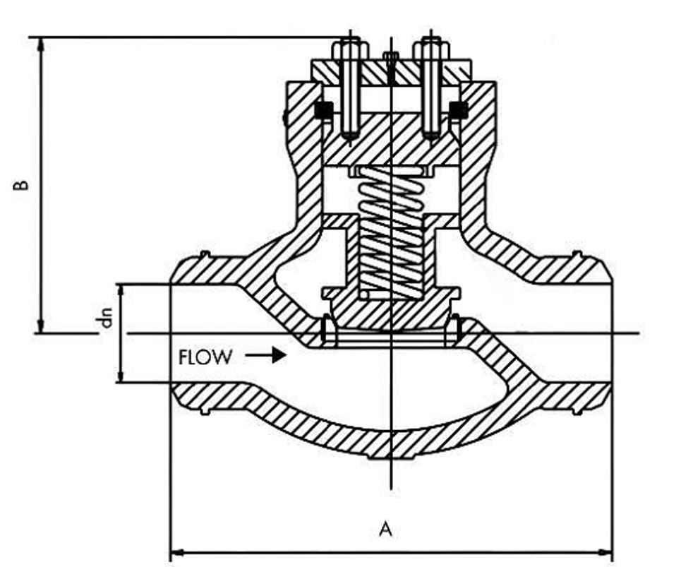Piston check valve Pressure Seal Cl600-Cl900 2-14