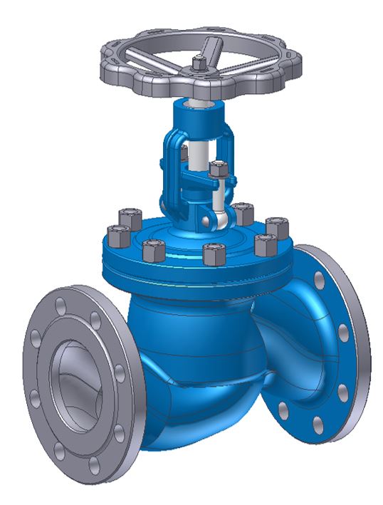 Globe valve CrNi PN16-40 DN32-250
